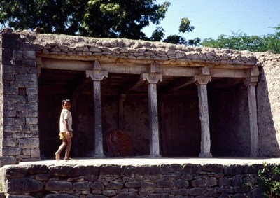 Wooden structure supporting heavy mud overlay, India (S. Brzev) 
